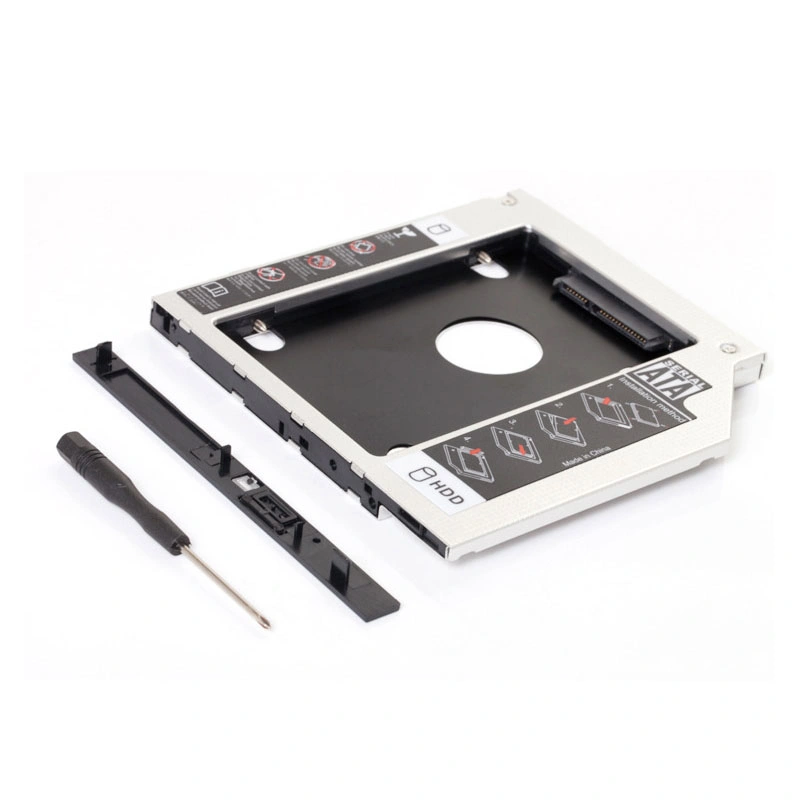 Aluminum 9.5/12.7mm 2ND HDD Caddy 2.5 Inch SATA I/II/III/HDD/SSD Optical Bay Second HDD Caddy