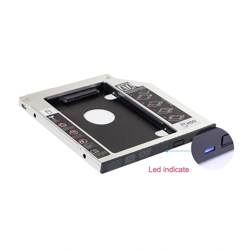 OEM Half Metalcaddy HDD 2.5 Inch 9.5mm 2ND SATA7+15pin HDD SSD Hard Drive Caddy for with Screwdriver Second HDD Tray Caddy